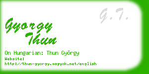 gyorgy thun business card